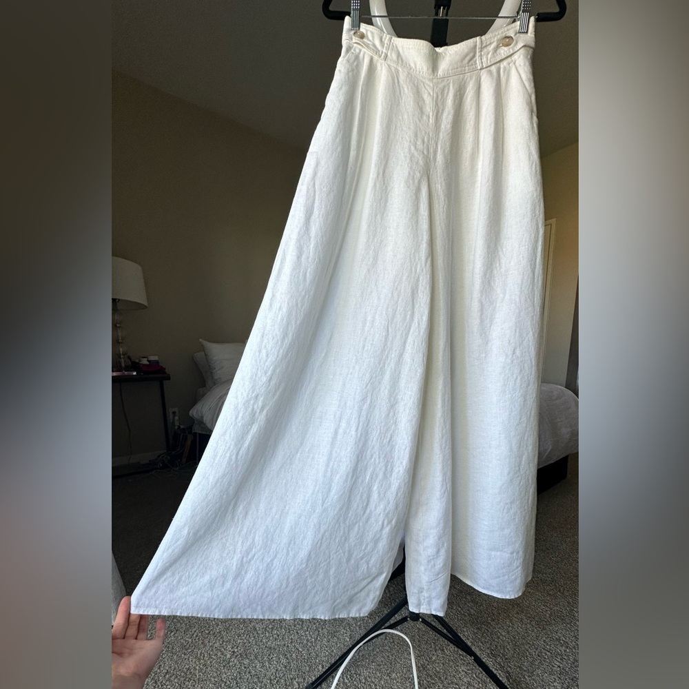 Banana Republic wide leg linen pants